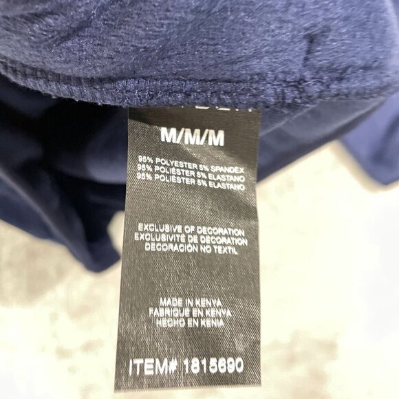 NEW Spyder Mens M Navy Blue 1/4 Zip Pullover Sweatshirt Ribbed - Picture 5 of 6